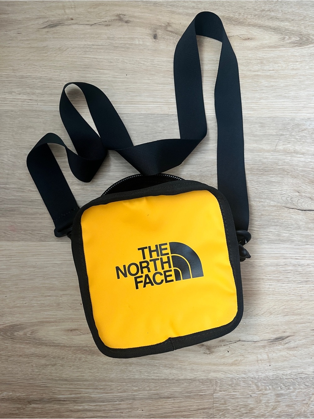 The North Face Yellow and Black Crossbody Belt Bag